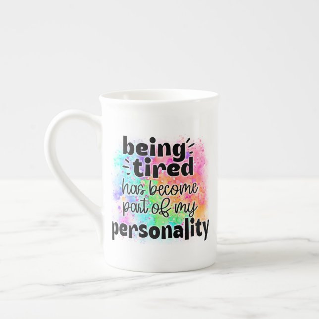 De Porcelana Caneca Eu Estou Cansado É Minha Personalidade (Esquerda)