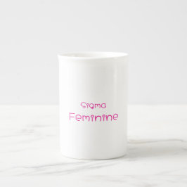 De Porcelana Caneca Feminina Sigma