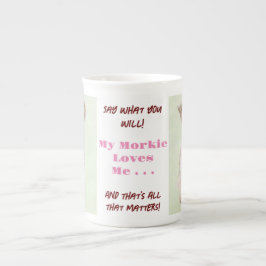 De Porcelana Caneca Morkie Diga O Que Você Quiser China
