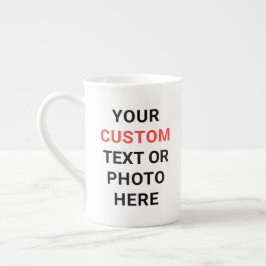 De Porcelana Caneca Personalizada | Adicione Texto, Foto, Logot