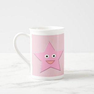 De Porcelana Caneca Pretty Pink Star