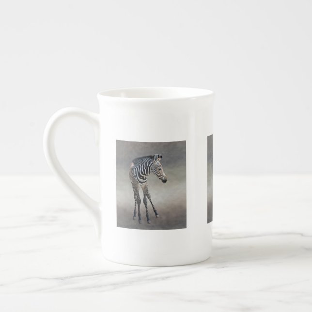 De Porcelana Caneca Sonhos em Preto e Branco (Esquerda)