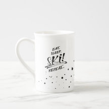 Caneca temática - Coma Durma Esqui Repita
