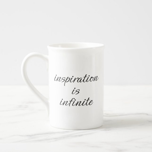De Porcelana Caneca temática Inspiração (Esquerda)