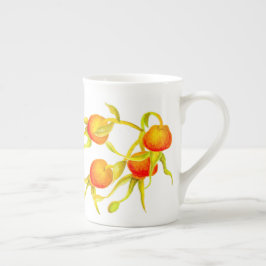 De Porcelana Chegada do outono a uma caneca chinesa óssea (R)
