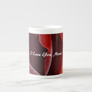 De Porcelana Eu te amo, mãe! Caneca