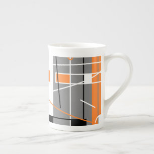 De Porcelana Geometria inspiração Caneca Funky