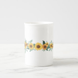 De Porcelana Girassol Ucrânia apoia caneca
