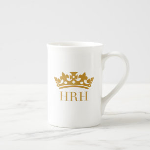 De Porcelana HRH seu/sua caneca da coroa da alteza real