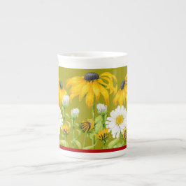 De Porcelana Joyful Summer em uma caneca chinesa óssea