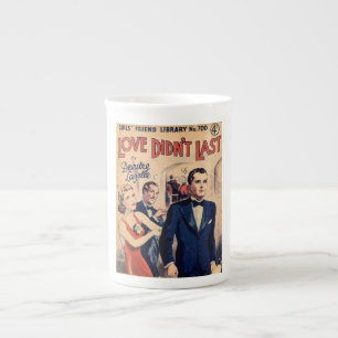 De Porcelana O amor não durou a caneca romance do compartiment
