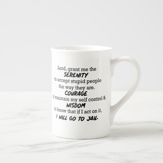 De Porcelana O "senhor, concede-me caneca engraçada da (Direita)