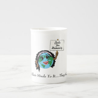 De Porcelana Ondas para a caneca da humanidade
