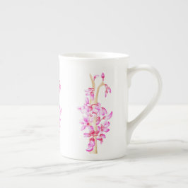 De Porcelana Primavera delicioso em uma caneca chinesa óssea (R