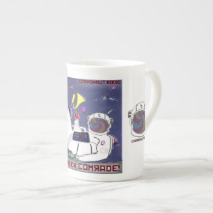 De Porcelana Trabalho mais duramente, camarada! Caneca