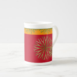 De Porcelana Verão Índio em uma Caneca China Óssea (M)