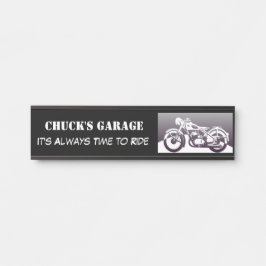 De Porta Placa conhecida da garagem da motocicleta