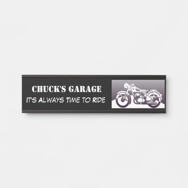 De Porta Placa conhecida da garagem da motocicleta (Frente)