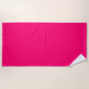 De Praia Neon Pink Custom Beach Toalha - Negrito e Na moda