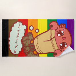 De Praia Toalha grande do caranguejo!