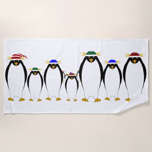 De Praia Toalha Penguins Beach (Frente)