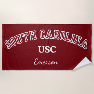 De Praia Toalha Personalizada da Universidade da Carolina d