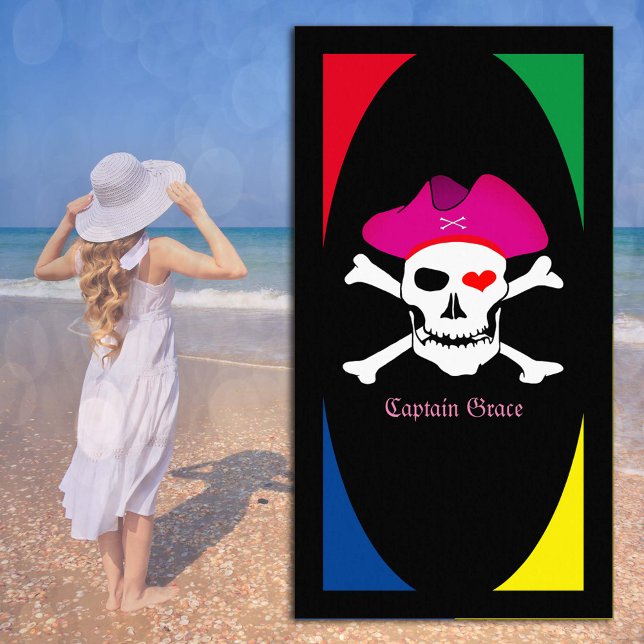 De Praia Toalha pirata, feriado "Grace", colorido (Criador carregado)
