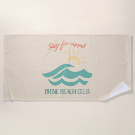 De Praia Toalha Stay For Sunset Brine Beach Club