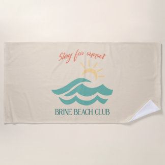 De Praia Toalha Stay For Sunset Brine Beach Club