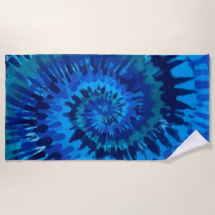 De Praia Toalha Tye-Dye-Blue Beach
