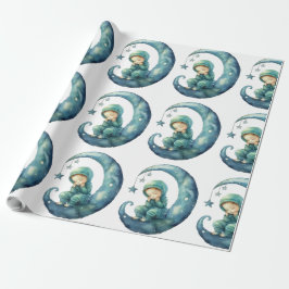 De Presente Adorável bebê embrulhando papel