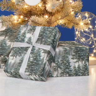 De Presente Bonito Scotch Pine Tree Papel Festivo