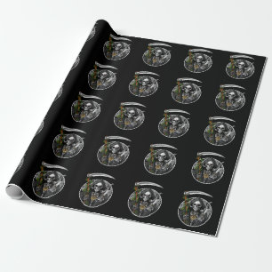 De Presente Cachorro fumando erva daninha embrulhando papel as