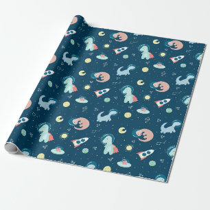 De Presente Dinossauros bonitos Molhando Papel