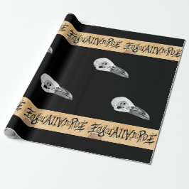 De Presente Edgar Allan Poe Ambigram Envolvendo Papel
