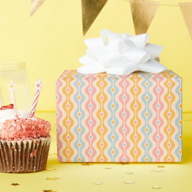De Presente Esfregando papel para o Natal no estilo retrô. (Festa de aniversário)
