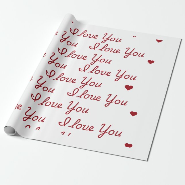 De Presente Eu Te Amo Molhando Papel (Desenrolado)