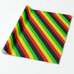 De Presente Faixa Rasta com papel embrulho preto