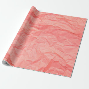 De Presente Feche a ruga rosa amassada com papel p
