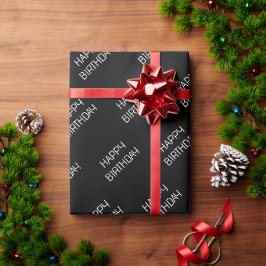 De Presente Feliz Aniversário, Papel Preto