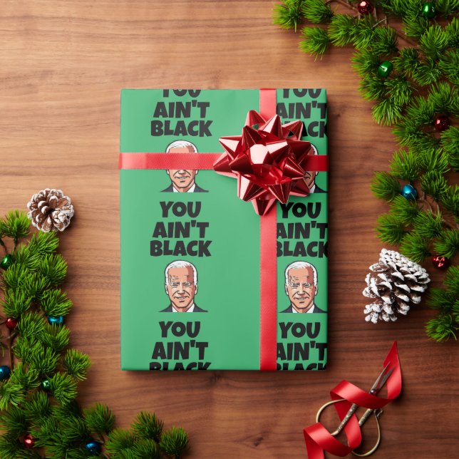 DE PRESENTE JOE BIDEN BIDEN CHRISTMAS GIGANT WRAPPER PAPEL (Presente de Natal)