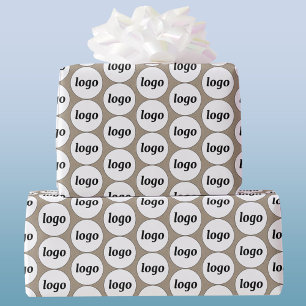 De Presente Logotipo simples Padrão comercial Efeito do papel 