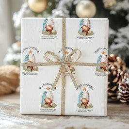 De Presente Natividade Natal Papel Religioso