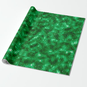 De Presente Papel Alumínio Verde Elegante