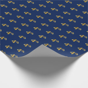 De Presente Papel Azul, Faux Dourado 4.º (4.º) Encapsulament