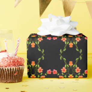 De Presente Papel Bonito cor-de-rosa laranja e preto