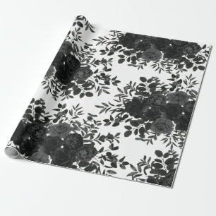 De Presente Papel branco e Rosa gótico branco e preto
