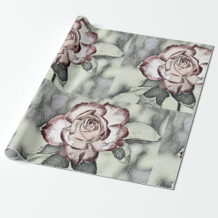 De Presente Papel branco, embebido, rosa vermelha