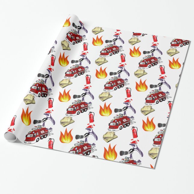 De Presente Papel Brilhante, Homem-Fogo Pinguim (Desenrolado)