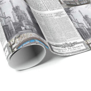 De Presente Papel Brilhante Paris França